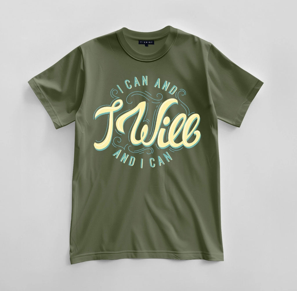 Custom I Can and I Will And I Can T-shirt Design Unisex Jersey Short Sleeve Tee