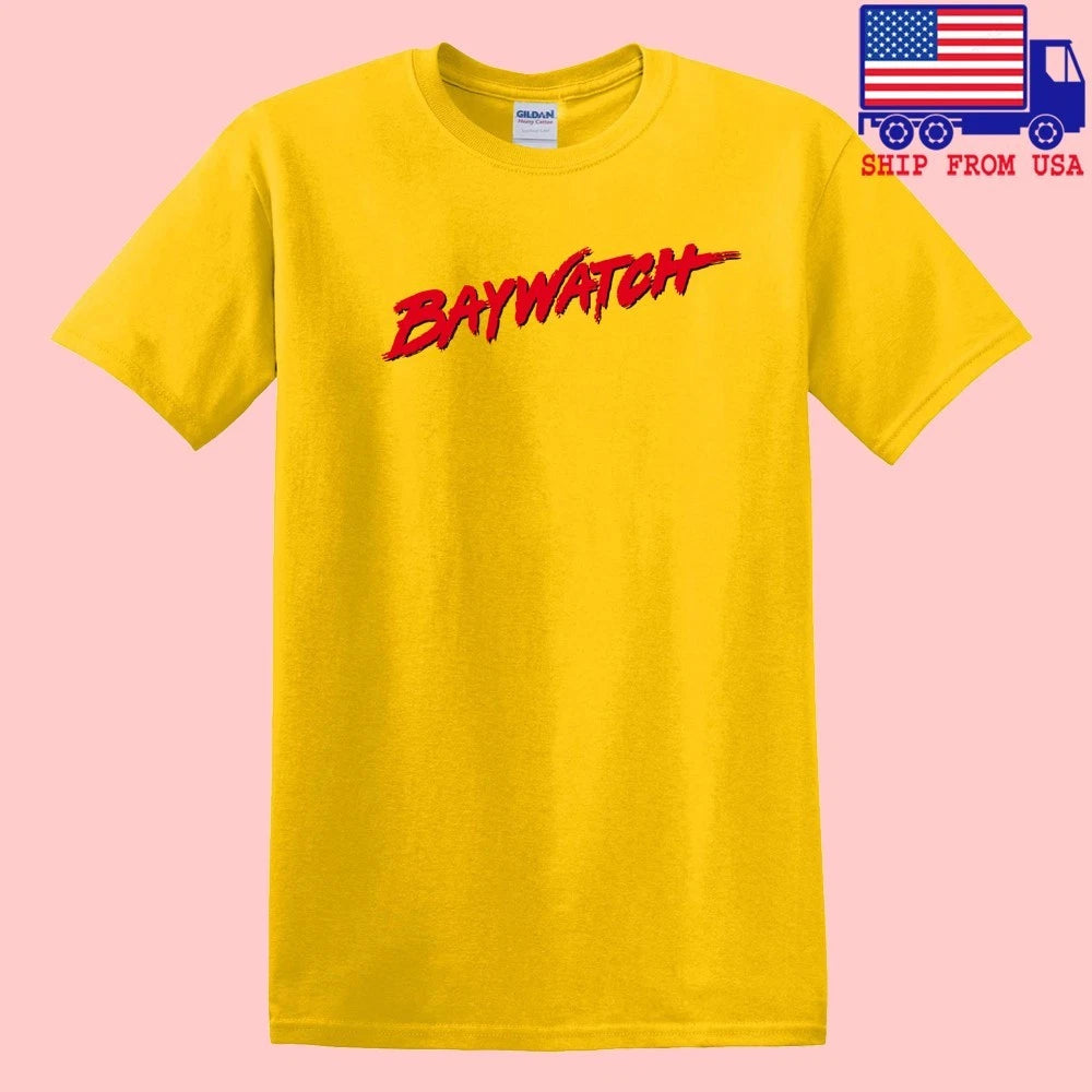 Baywatch Retro Tv Show Men's Yellow Size S-5XL