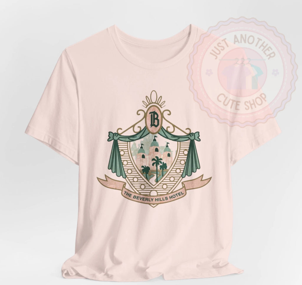 Vintage Beverly Hills Hotel T-Shirt ♡ Pink Palace Logo! California Retro Tee!