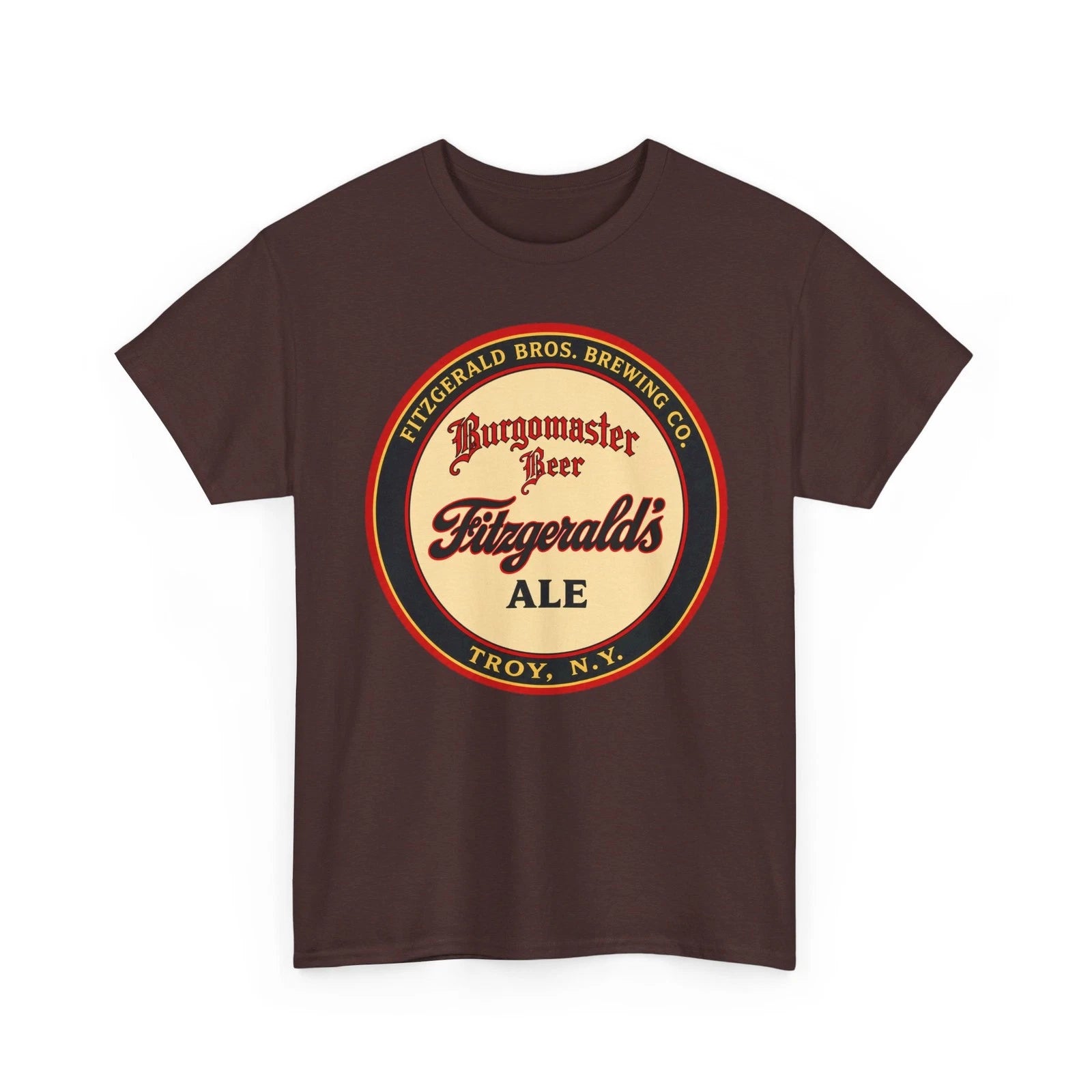 Fitzgerald's Ale Burgomaster Beer Troy NY Brewery Retro Breweriana T-Shirt