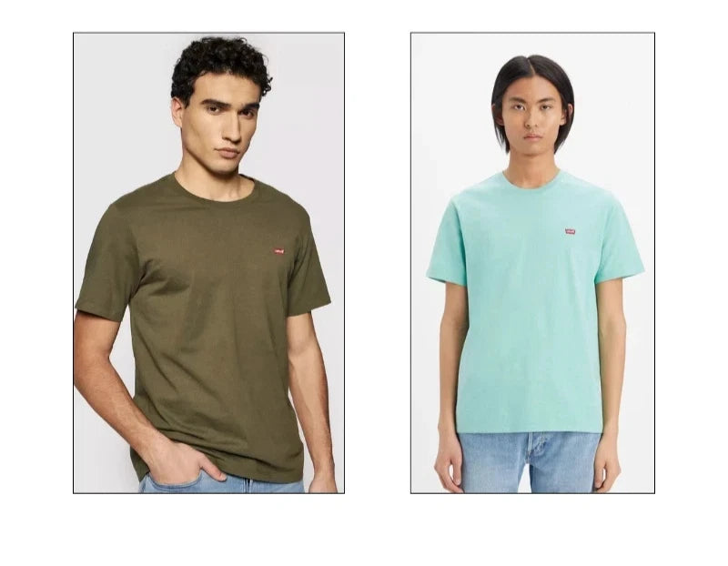 Levis Mens Original Short Sleeve T Shirt Housemark Tee Crew Neck Designer Top