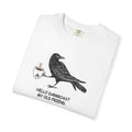 Crow Shirt, Coffee Lover T-shirt, Comfort Colors Shirt, Unisex Garment-Dyed Tee