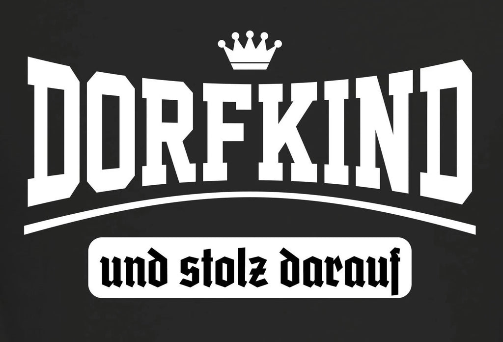 Men's T-Shirt Dorfkind And Proud Of It Quote Shirts Funny Men's Gifts