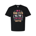 Unisex Barista Coffee T-Shirt With I Am A Barista All The Time With Coffee Graph