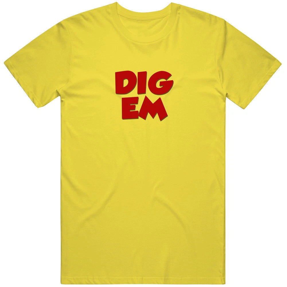 Dig Em Frog Honey Smacks Retro Cereal Retro Vintage Daisy Yellow Cotton T Shirt