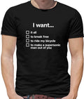 I Want... (Song Lyrics) Mens T-Shirt - Rhapsody - It All - Freddie - Queen