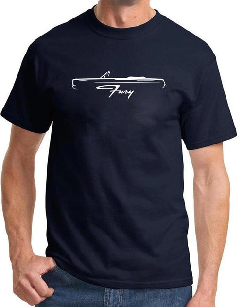 1967 1968 Plymouth Fury Convertible Outline Design Tshirt NEW COLORS