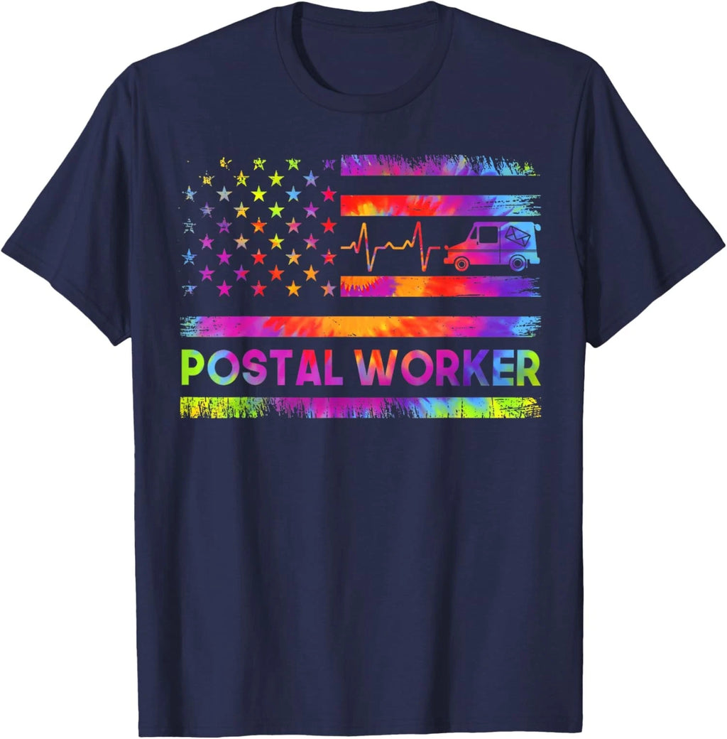 Postal Worker Vintage American Flag Postal Service T-Shirt