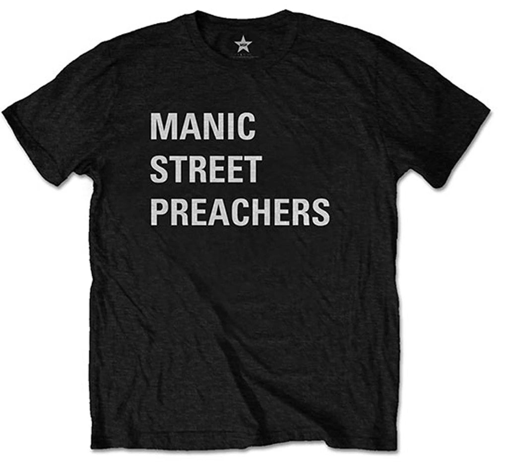 Manic Street Preachers Block Logo Official Mens T-Shirt