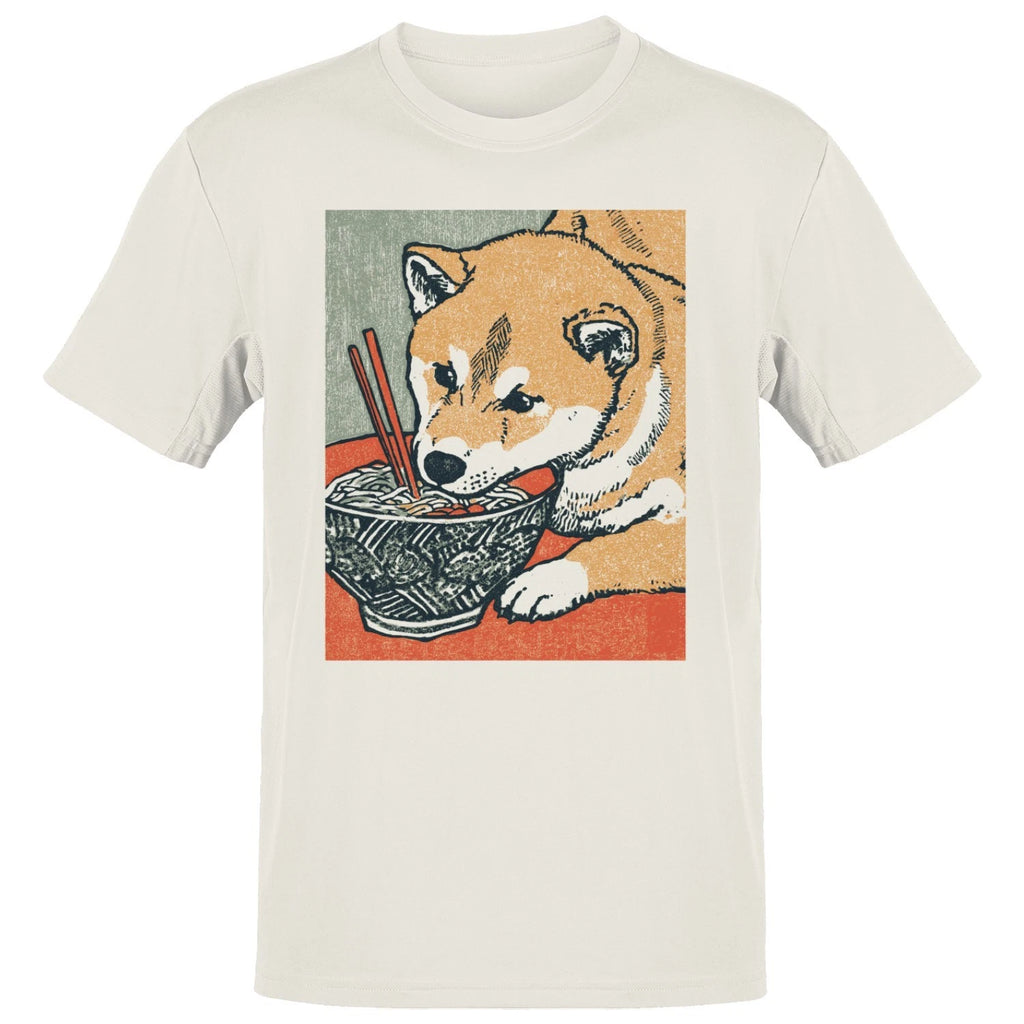 Shiba Inu Ramen Bowl Art Men's T-shirt