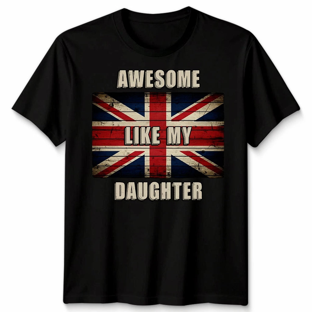 Awesome Like My Daughter Mens T Shirt Funny Dad Gift Fathers Day