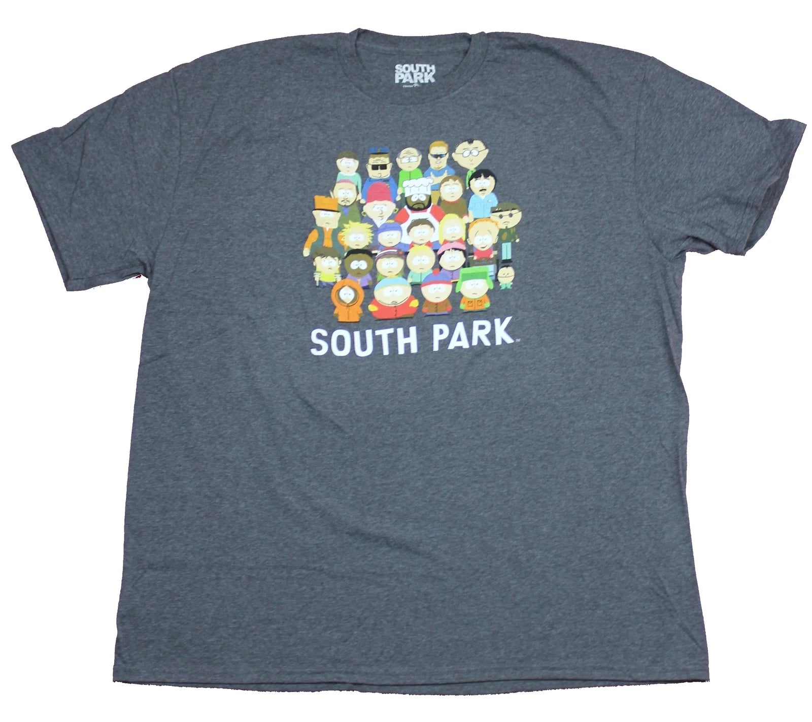 South Park Adult New T-Shirt  - Giant Character Cast Pic