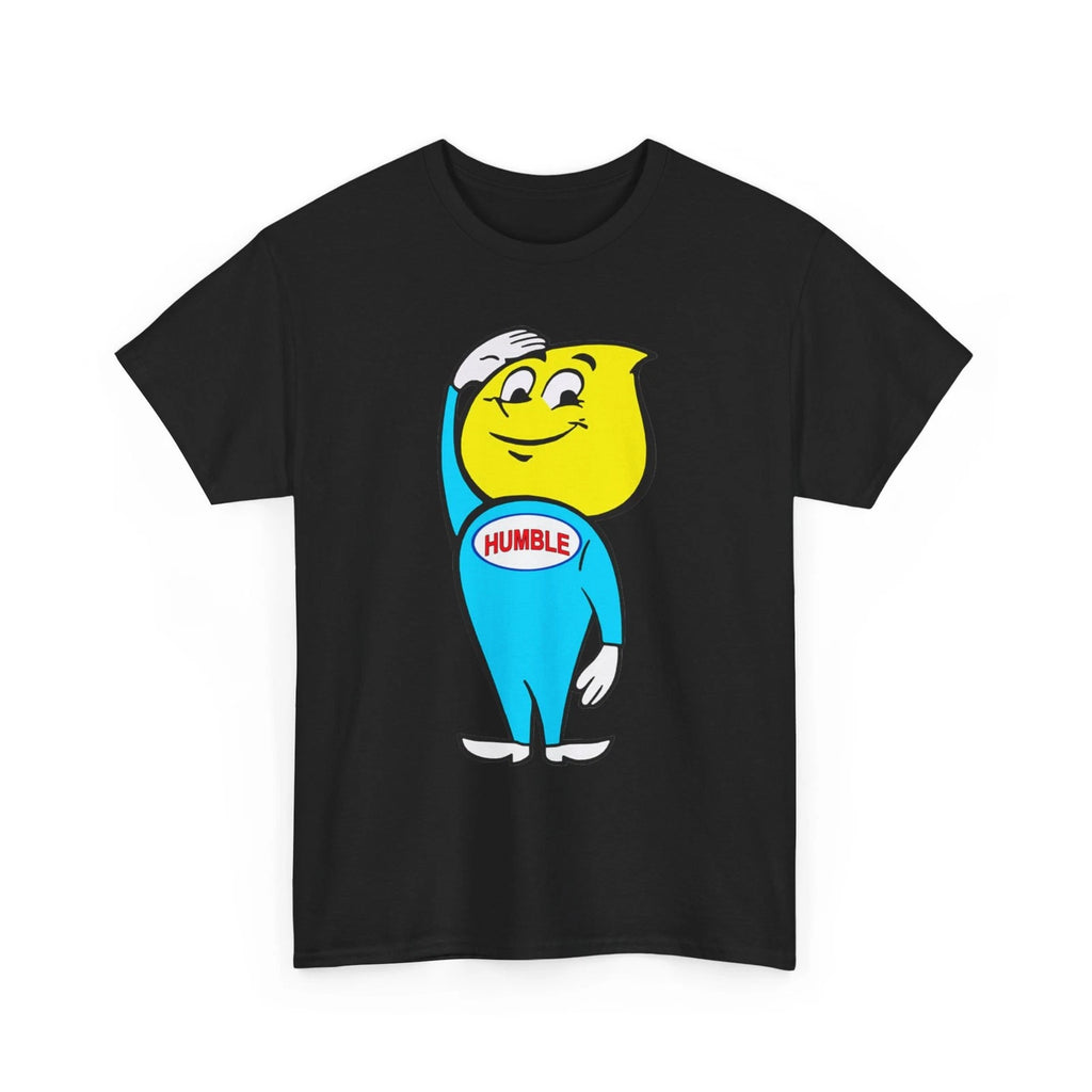 Humble Oil Drop Boy Print T-Shirt Vintage Gas & Oil Collectible Esso Sinclair