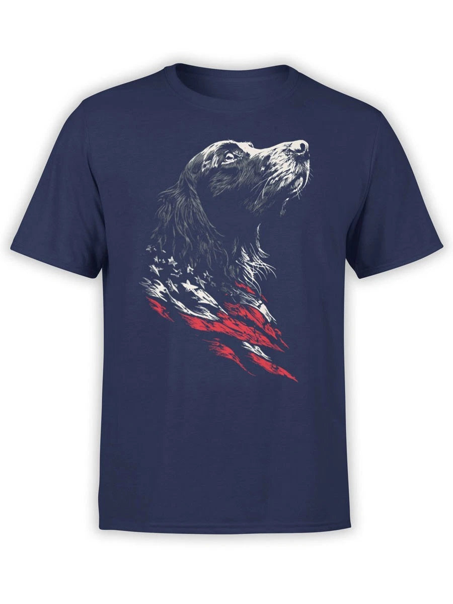 FANTUCCI Liberty Hound T-Shirt | Patriotic Dog Flag Art | Unisex