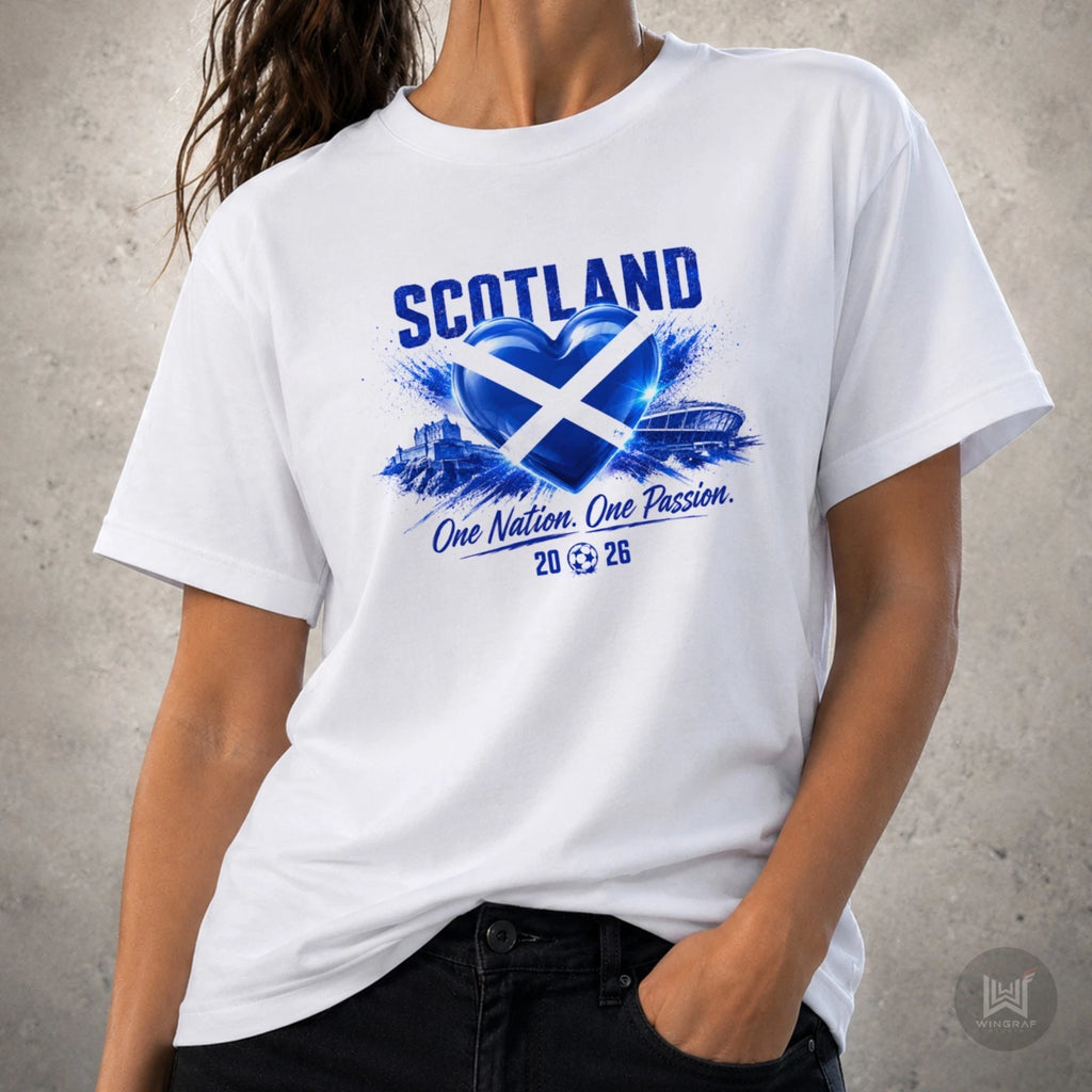 Scotland t shirt football fan flag Scottish soccer top art design 2026 tee gift