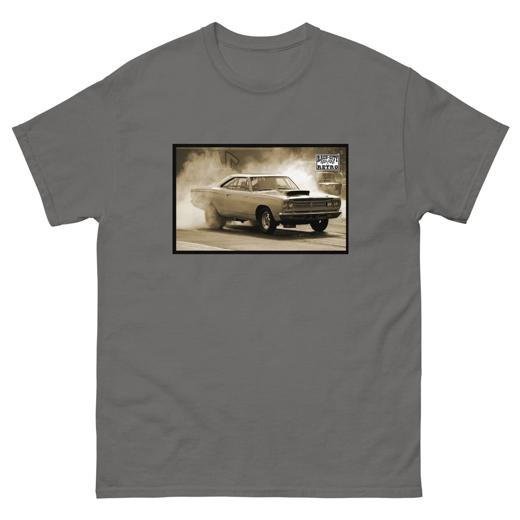 69 ROAD RUNNER BURNOUT T SHIRT by RACE CITY RETRO A12 PLYMOUTH