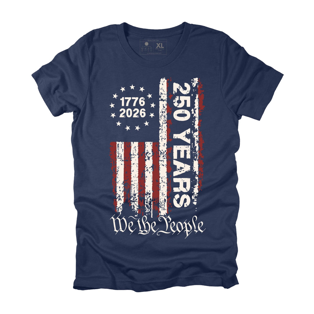 USA Distressed We the People Flag Men T Shirt Patriotic American Tee XS-3XL