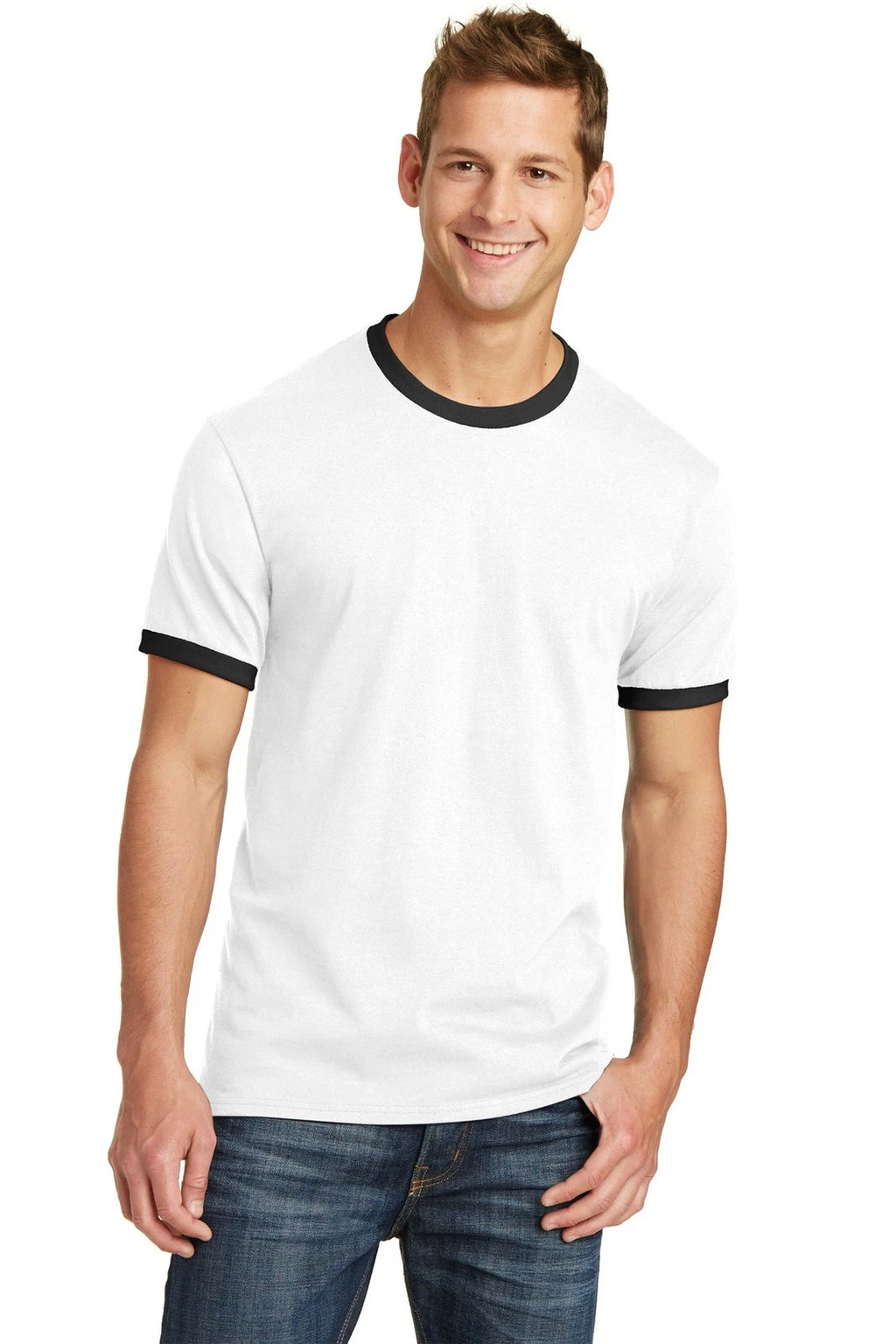 PC54R Port & Company Core Cotton Ringer Tee