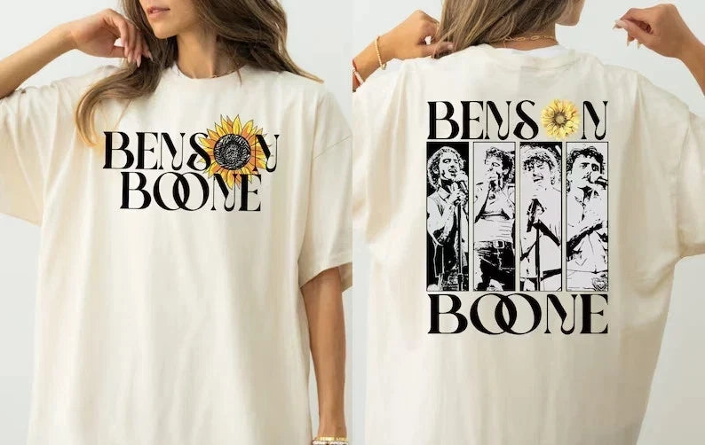 Benson Boone Vintage Shirt Merch Concert Tour Album 2025 Unisex Tee Gift for Fan