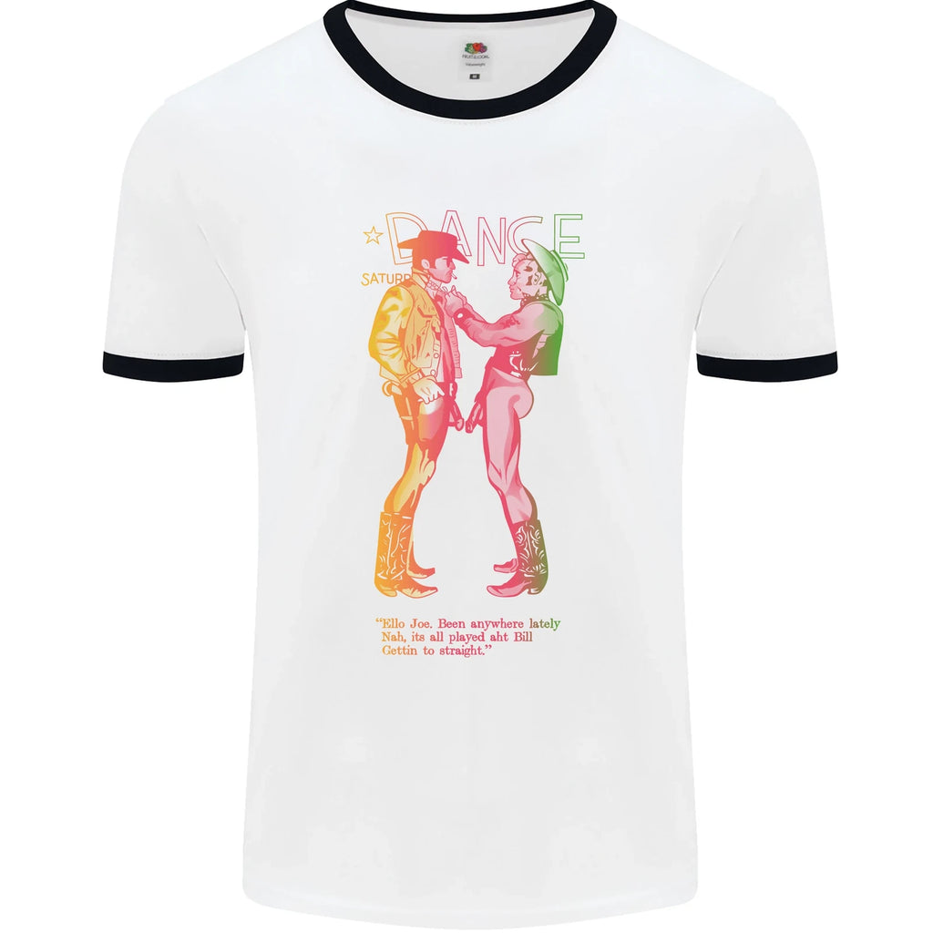 As Worn By Sid Vicious Naked Cowboys LGBT Mens Ringer T-Shirt