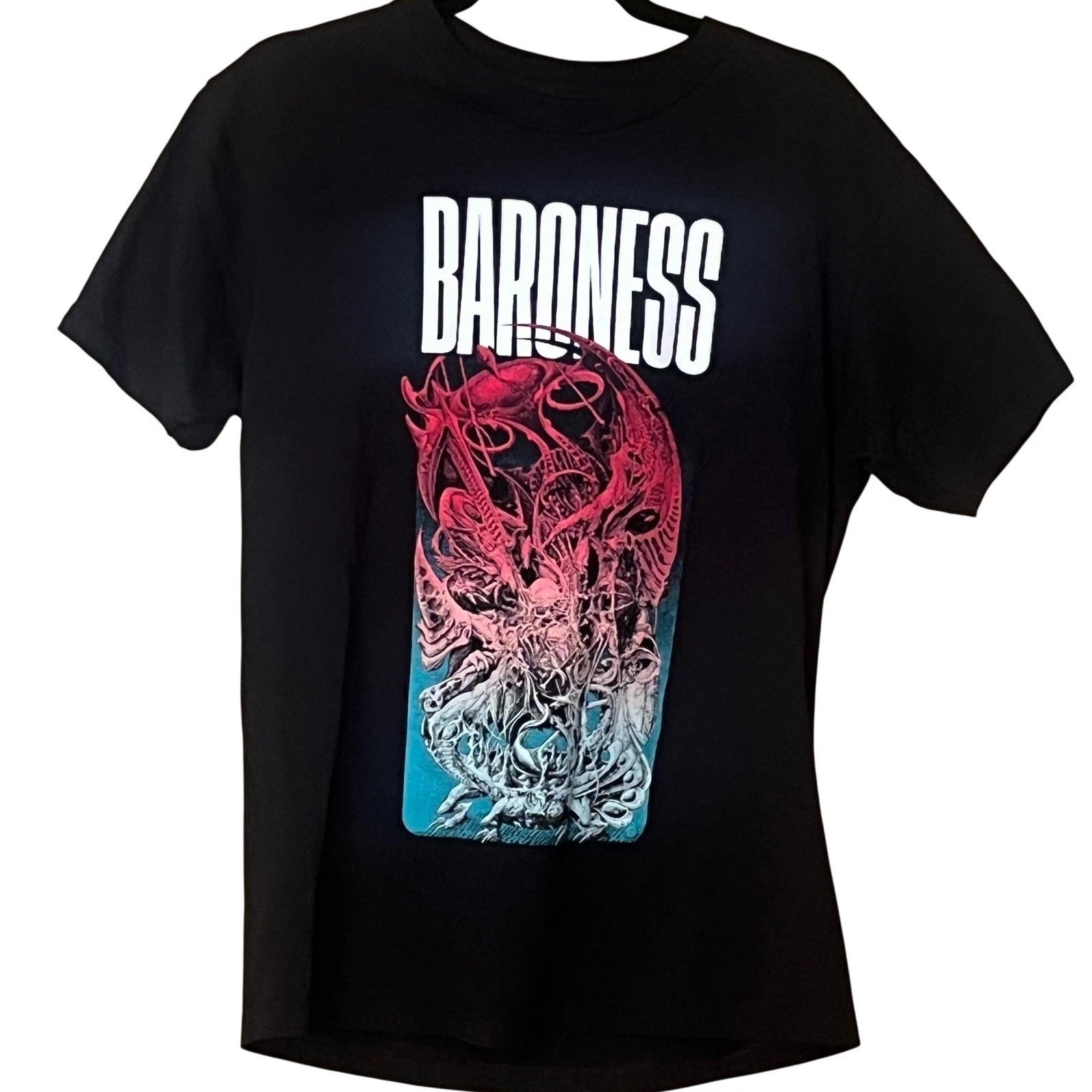 Baroness T-Shirt Black Red & Blue Tour Graphic Band Tee Size M