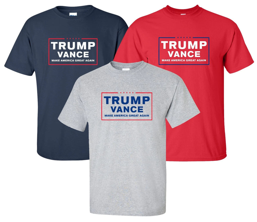 "Trump Vance" T-Shirt maga make america great again president election freedom