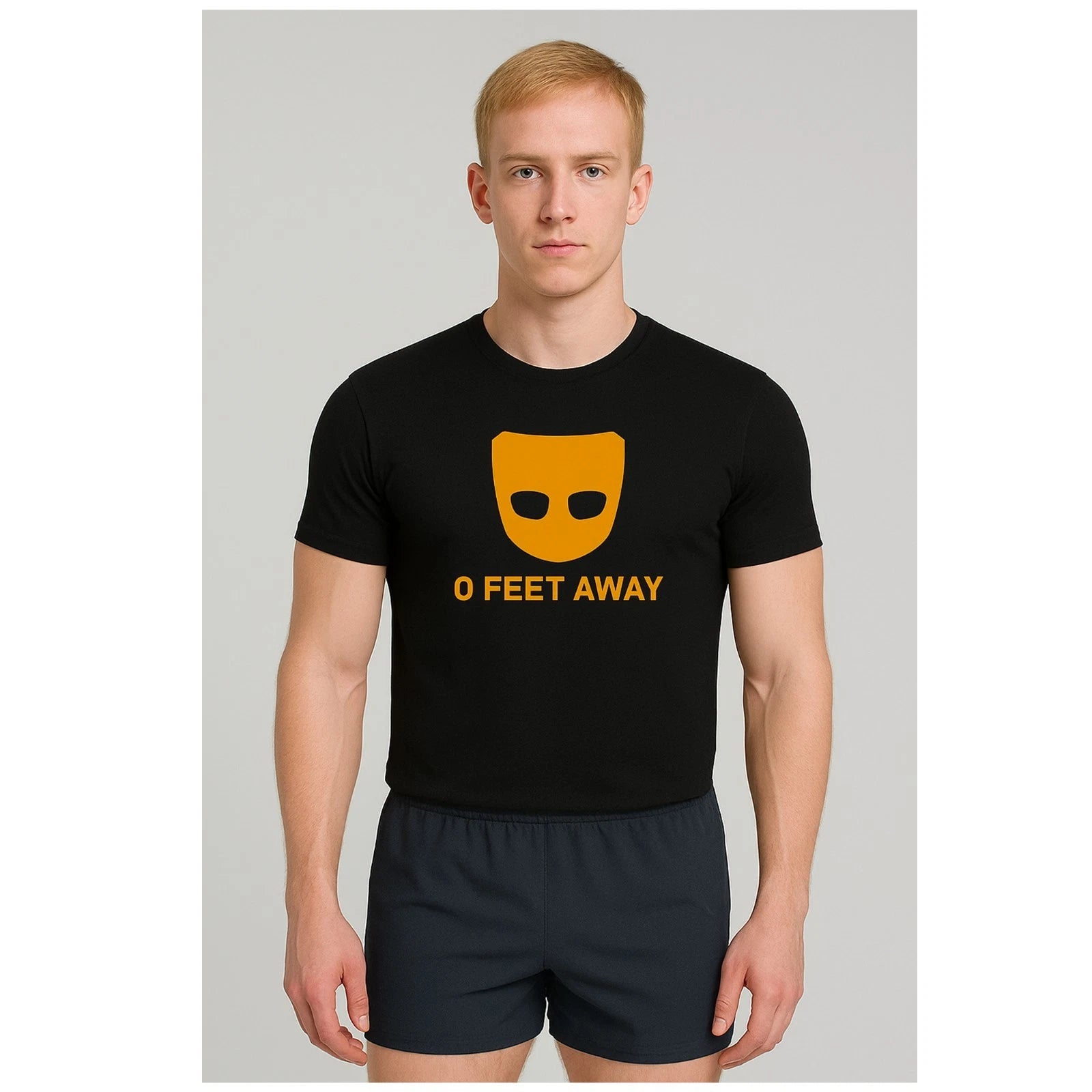 Grindr t shirt mens funny top 0 feet away pride t