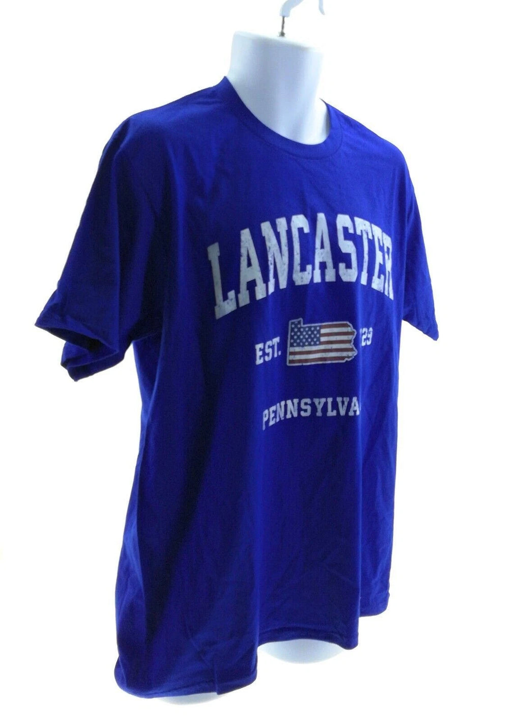 Port & Company Men's T-Shirt Short Sleeve Crew Neck Color Blue