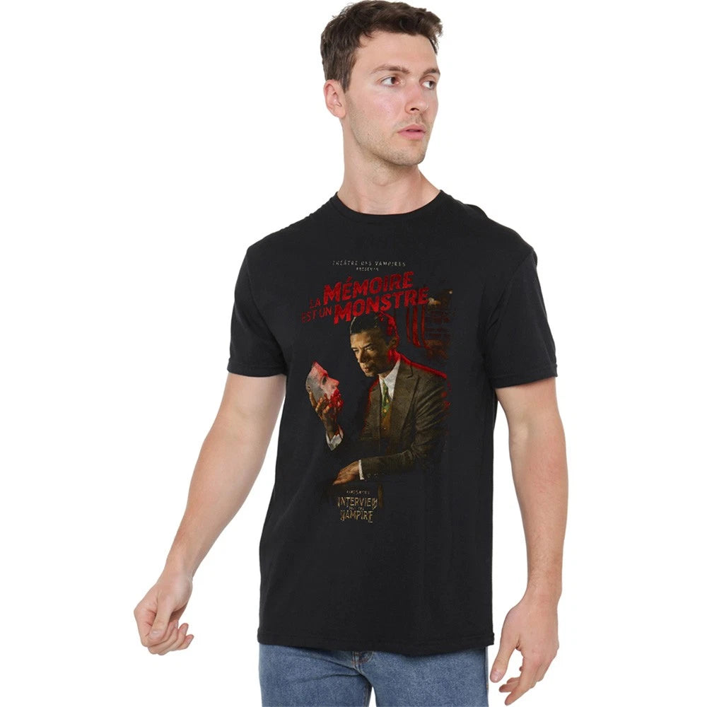 Interview With The Vampire La Memoire Poster Unisex T-Shirt S-5XL, Black