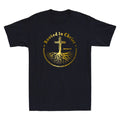 Rooted In Christ Jesus Cross Pray Bible Verse Christian Golden Print Men T-Shirt