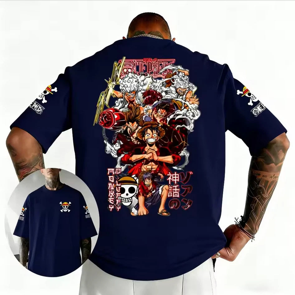 Japanese Anime T-Shirt Unisex Plus Size Printed Y2K Harajuku Streetwear Tee