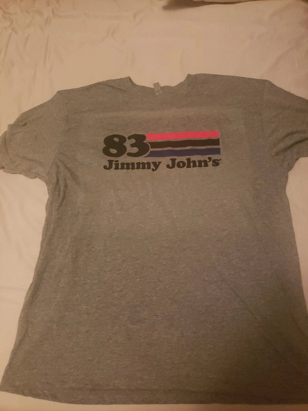 Jimmy John's Short Sleeve T-Shirt Employee Uniform  New Large Discontinued