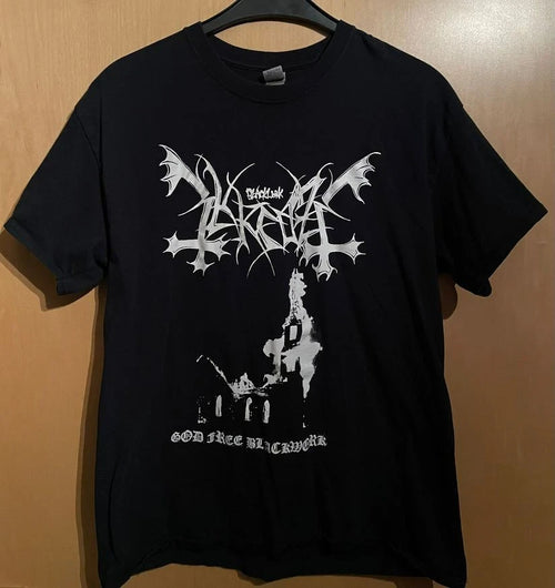 3 Crosses T-Shirt Size L (Tattoo, Inc., Blackwork, Black Metal, Gothic, Three, Mayhem)