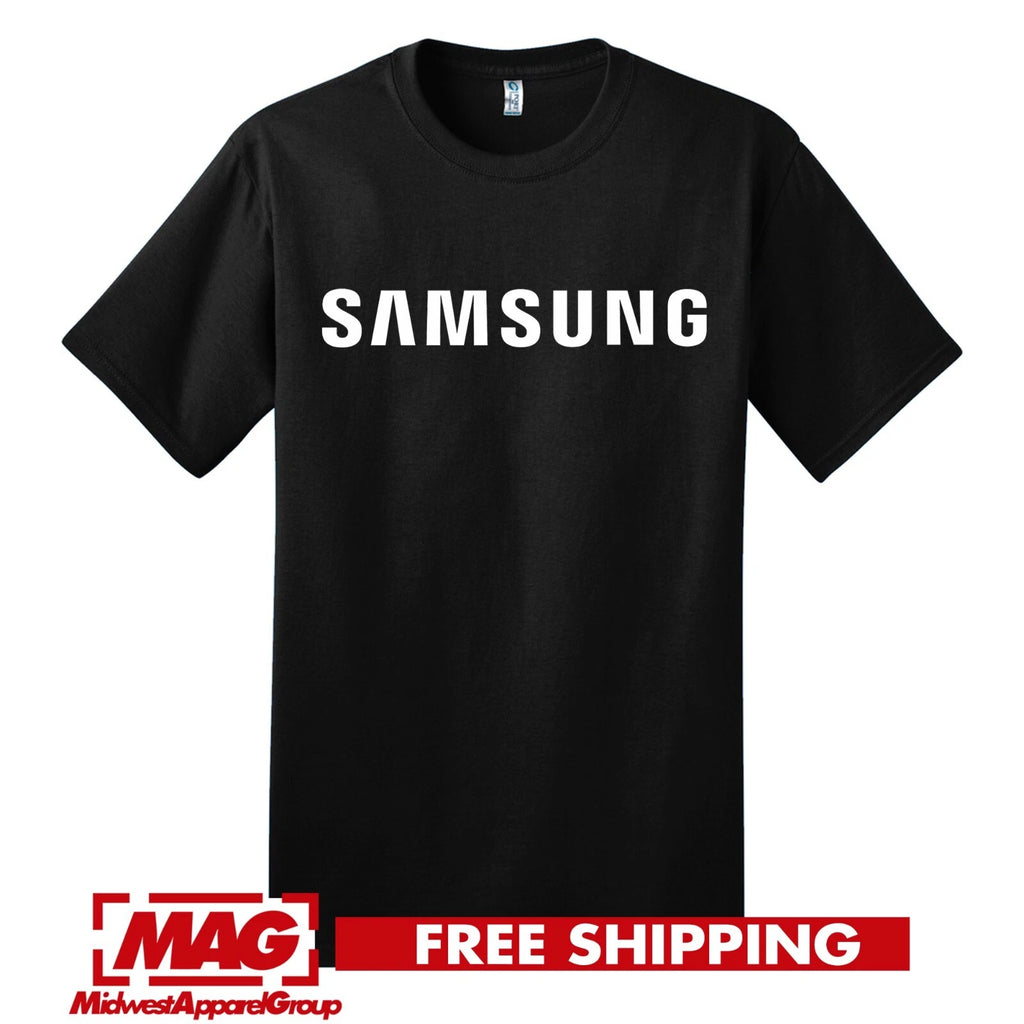 SAMSUNG BLACK T-SHIRT Tech Galaxy Cool Android Shirt Tee Electronics Tv Phone