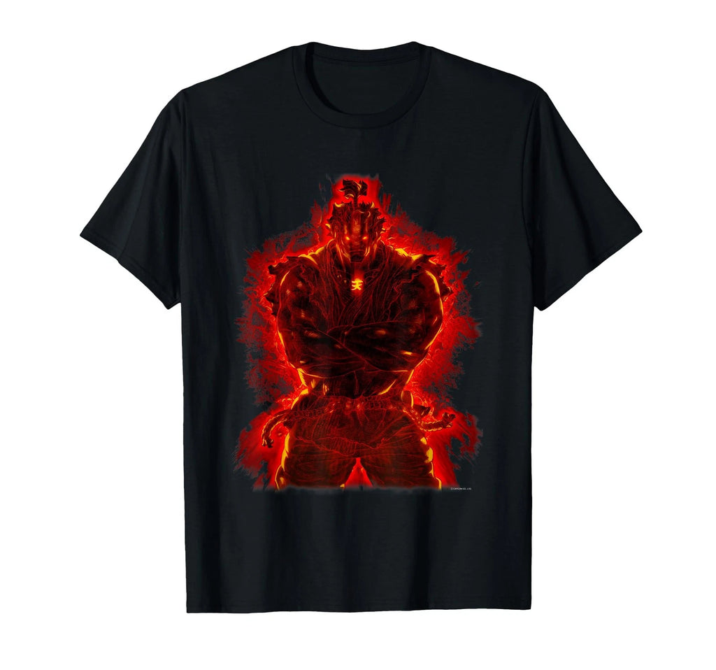 Street Fighter Akuma Satsui no Hado Graphic T Shirt Capcom