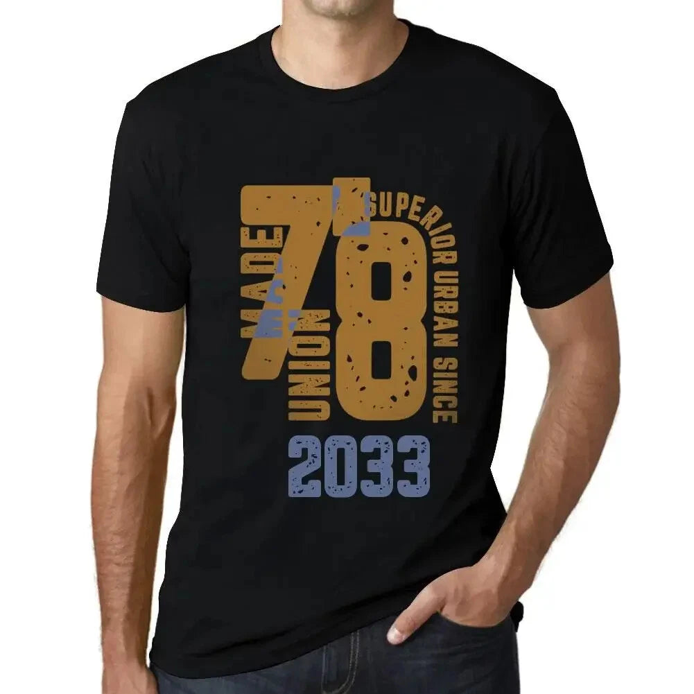 Men's Graphic T-Shirt Superior Urban Style Since 2033 Eco-Friendly Limited