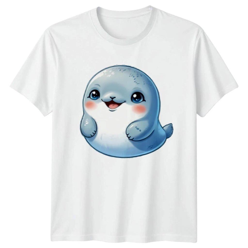 Cute Baby Seal Marine Animals Tee Shirt Unisex Graphic Top