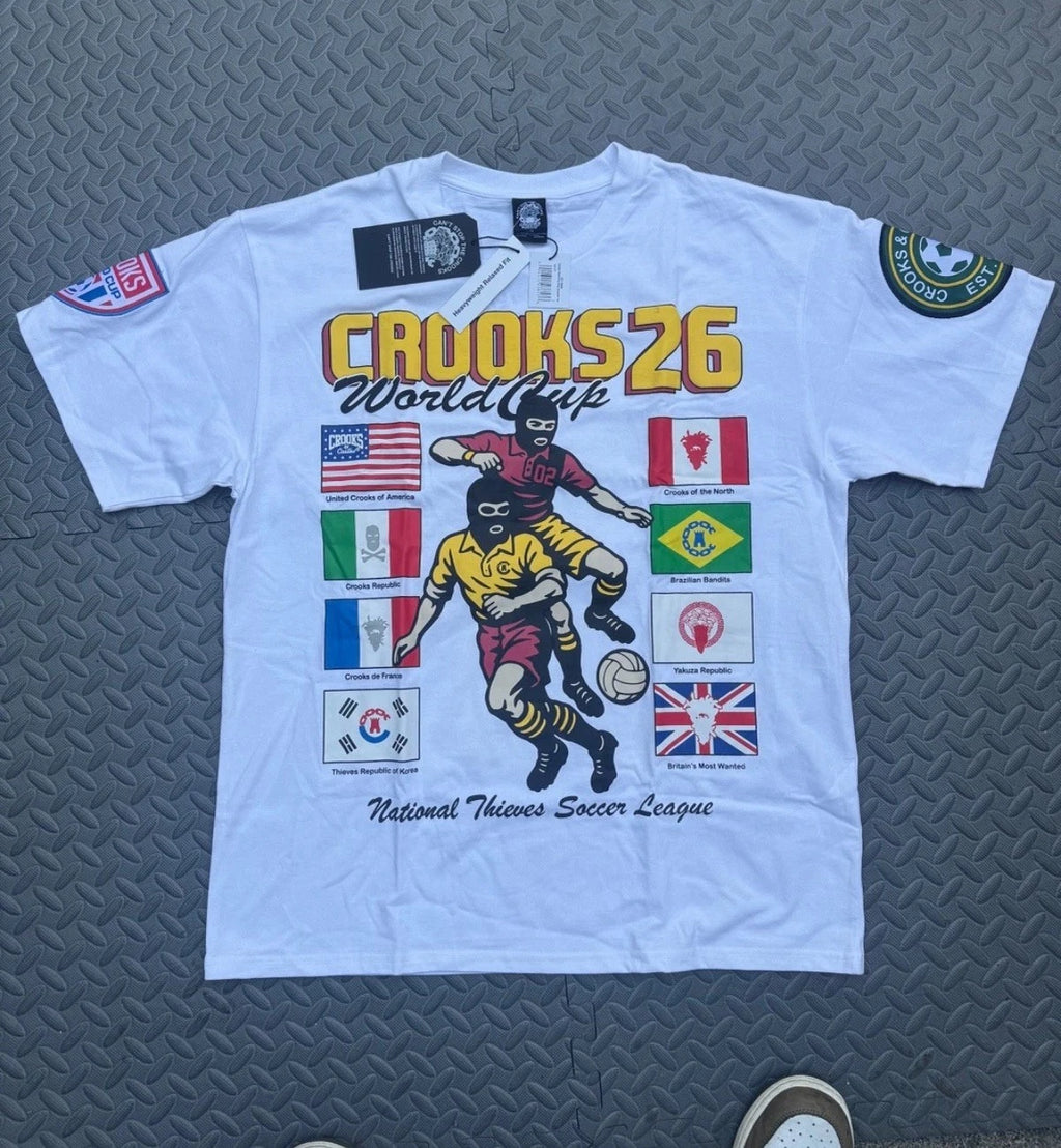 Crooks & Castles T-Shirt Men's Crooks 26 World Cup Soccer League Tee