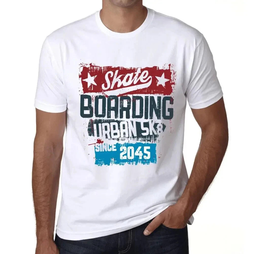 Men's Graphic T-Shirt Urban Skateboard Since 2045 Eco-Friendly Limited Edition