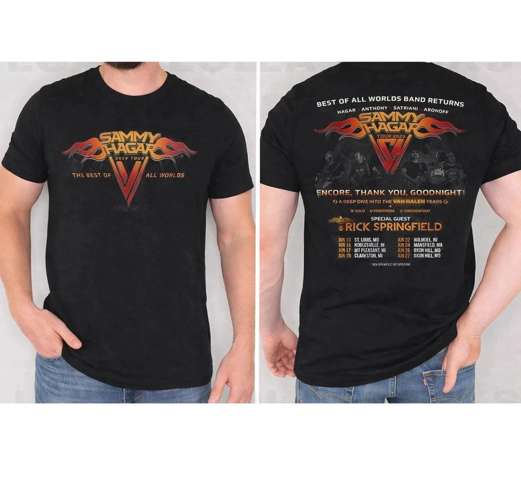 SAMMY HAGAR Best Of All Worlds Tour 2026 T-Shirt