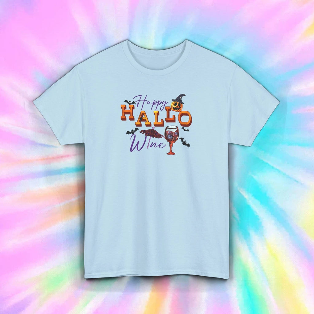 Happy HalloWine T-Shirt Funny Halloween Wine Drinker Gift Tee S-5XL