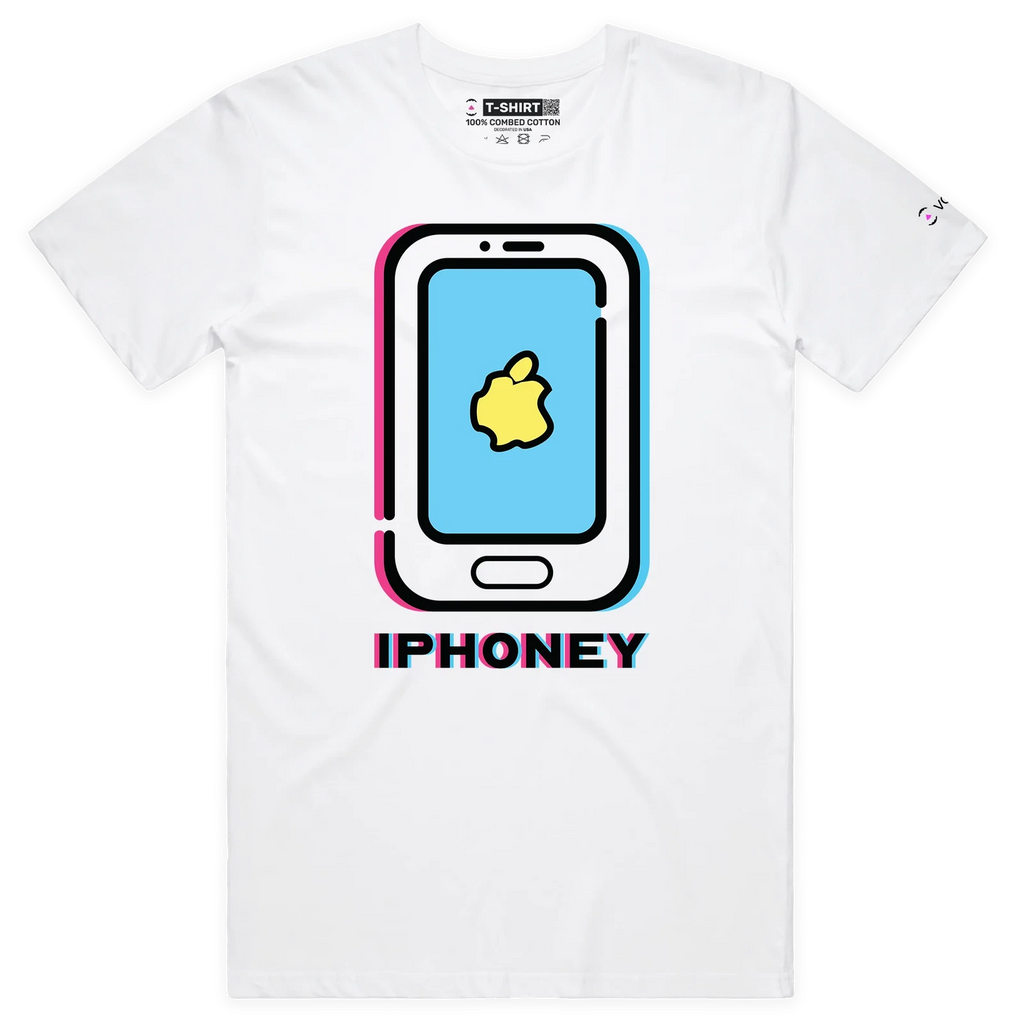 VOICEART Cracked Smartphone IT Wordplay T-Shirt with Premium Quality Graphic