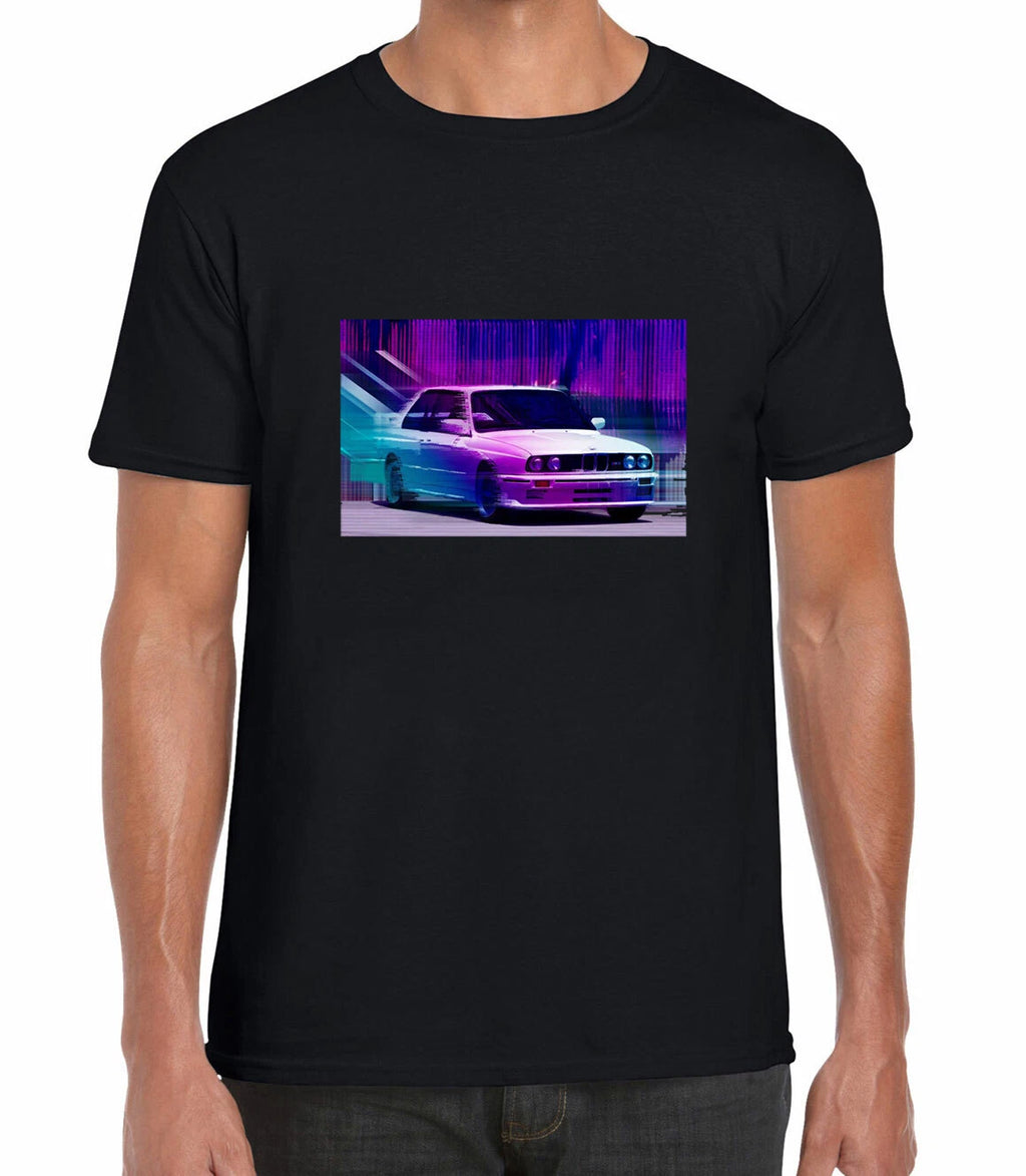 E30 Cyber Glitch Classic Art Rare Trendy Fashion Rare Printed Cotton T-shirt Top