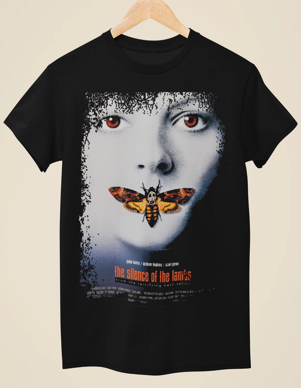 The Silence of the Lambs - Movie Poster Inspired Unisex Black T-Shirt