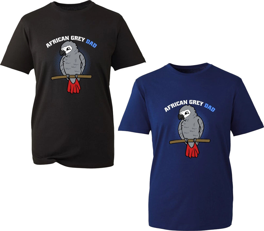 African Grey Dad Funny Father's Day T Shirt Parrot Lovers Xmas Unisex Gift Top