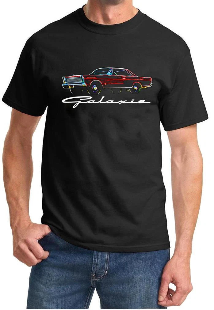 1965 1966 Ford Galaxie 500 Hardtop Neon Design Tshirt NEW FREE SHIP