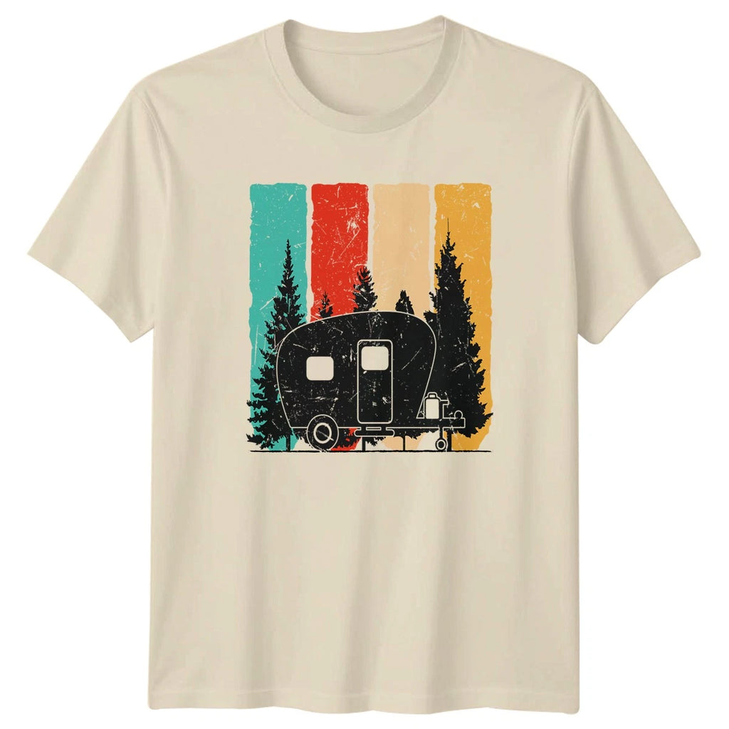 Retro Camper T-Shirt Camping Gift For Him And Her