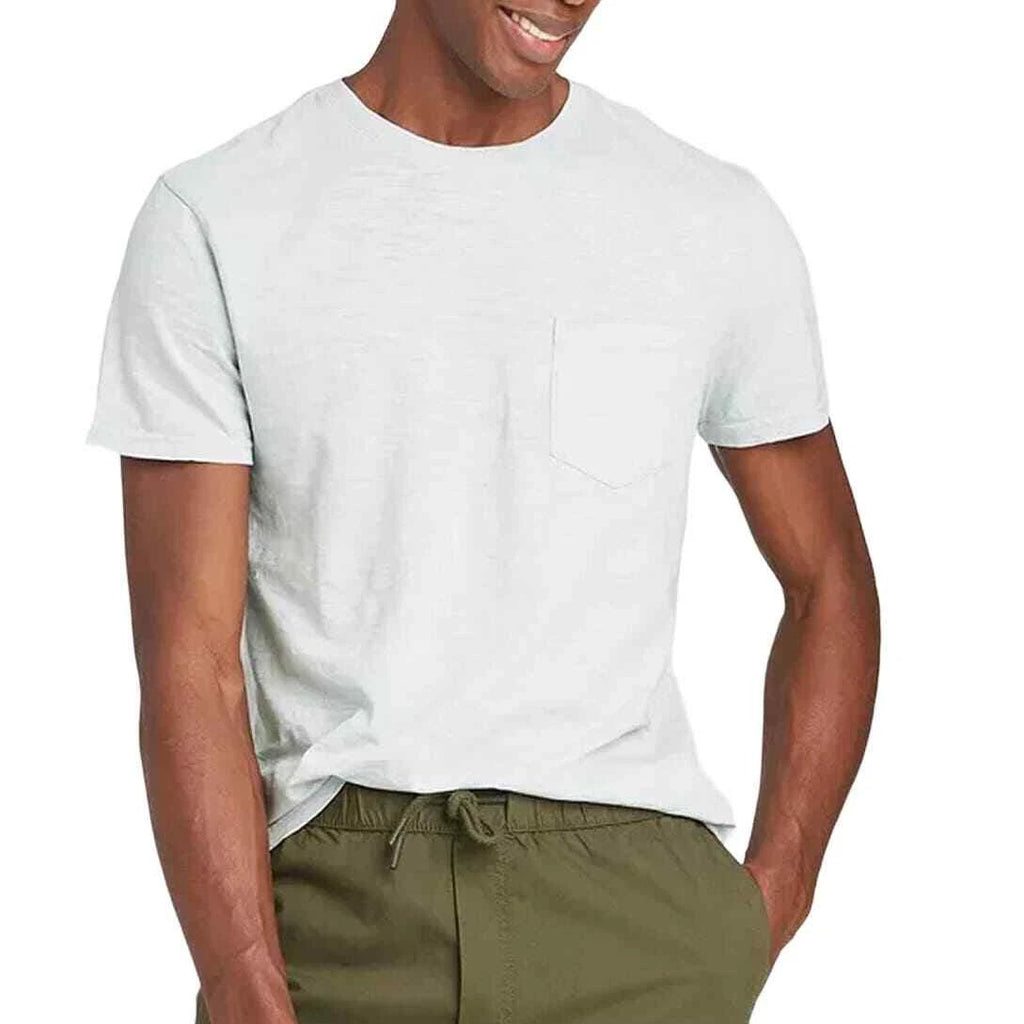 3-PK Goodfellow Small Mens Short Sleeve Slub Pocket T-Shirt - Gray - Free Ship