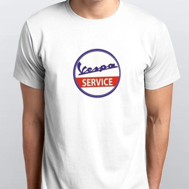 Vespa Service  Scooter mod Style Motorcycle Printed T Shirt All sizes