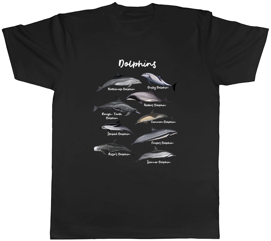 Dolphins of the Sea World Intelligent Mens T-Shirt Tee Gift Top